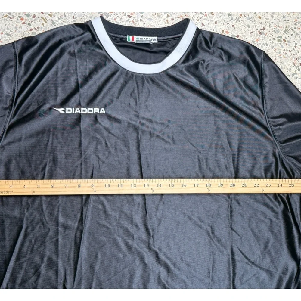 Diadora Vtg Men's Embroidered Long Sleeve Performance Pullover Shirt Size XL - Picture 6 of 7